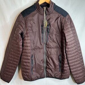 STS Ranchwear Chocolate Brown The Journey Lightweight Puffer Jacket Size Large